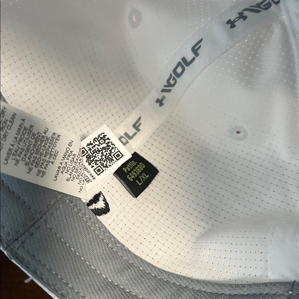 Under Armour Men’s UA Golf Hat Vented Cap (White) Size Large/Extra Large L/XL - Picture 8 of 8
